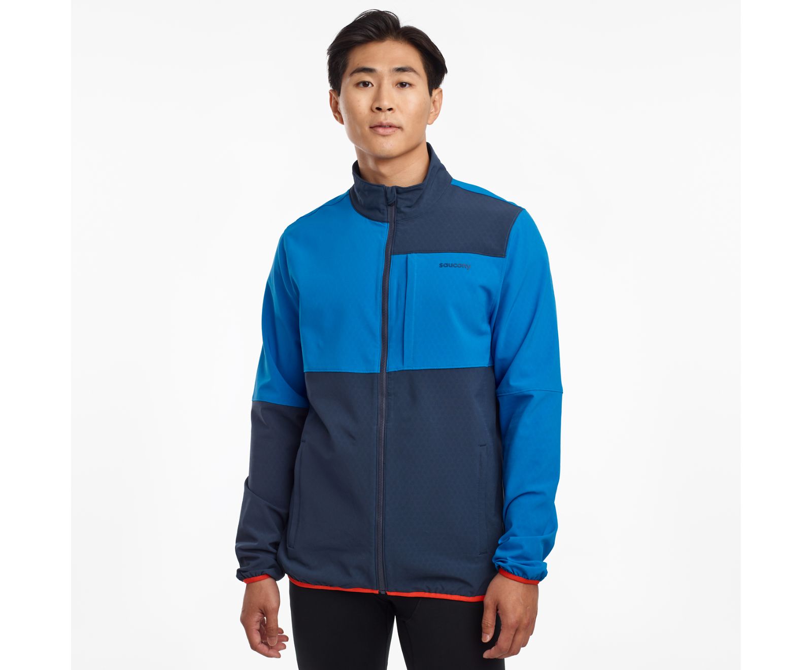 Saucony Bluster Men\'s Jackets Blue | AU 611DFMN